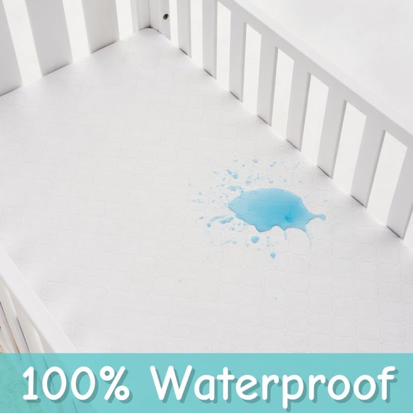 American Baby Company Waterproof Fitted Crib Mattress Protector 52" x 28" - Image 6