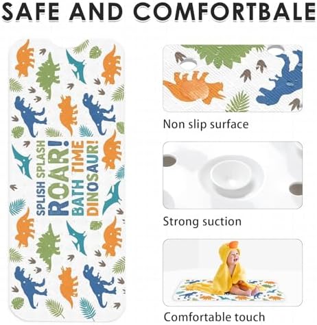 Bathtub Shower Mat 40X16 Inch, for Toddler - Image 6