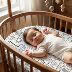 Baby Bassinet Sheets Girl Boy, 3 Pack Fitted Bassinet Sheet - Image 2