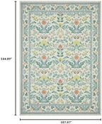 Joydeco Boho Floral 9x12 Rug for Living Room, Non Slip Indoor Carpet for - Image 2