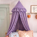 SmoothNovelty Gingham Plaid Bed Canopy by SmoothNovelty