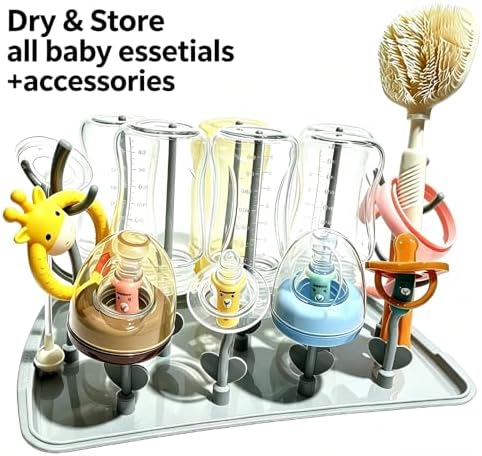 Baby Bottle Drying Rack: Large Vertical Bottle Dryer Rack Holder - Image 3