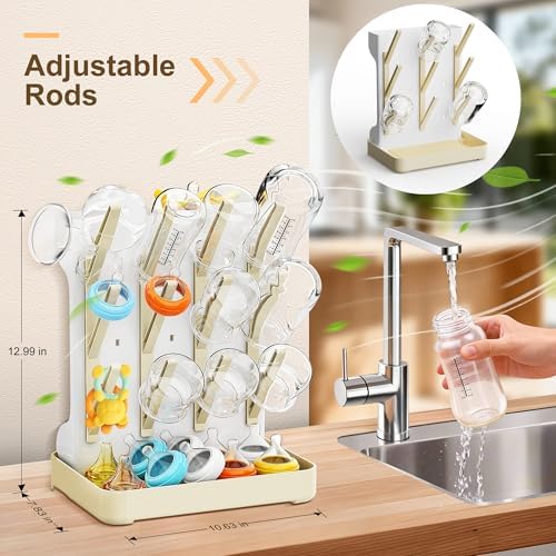 Baby Bottle Drying Rack: Vertical Space Saving Countertop Drying Rack - Image 5