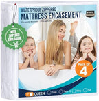 Utopia Bedding Mattress Protector Zippered Queen Size, 100% Waterproof Bed Bug by UTOPIABEDDING