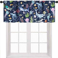 Shark Curtains Valance for Kids Room, Cartoon Sea Underwater Ocean Whale Turtle by Unknown