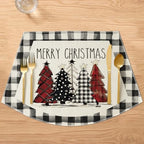 Artoid Mode Christmas Trees Wedge Shape Placemats - Image 2