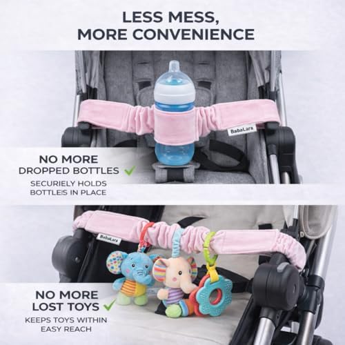 Baby Bottle Strap for Stroller, Car Seat & High Chair, Adjustable Baby Bottle - Image 5