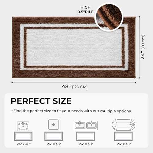 GRANNY SAYS Microfiber Bathroom Rugs Non Slip Washable, Water Absorbent - Image 2