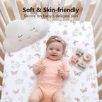 4 Pack Baby Crib Sheets for Girls - Image 3