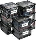 Plastic Storage Bags with Easy-Glide Zipper, Durable Clear Vinyl Zippered by Kikerike