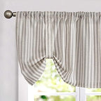 jinchan Linen Boxter Stripe Valances by JINCHAN