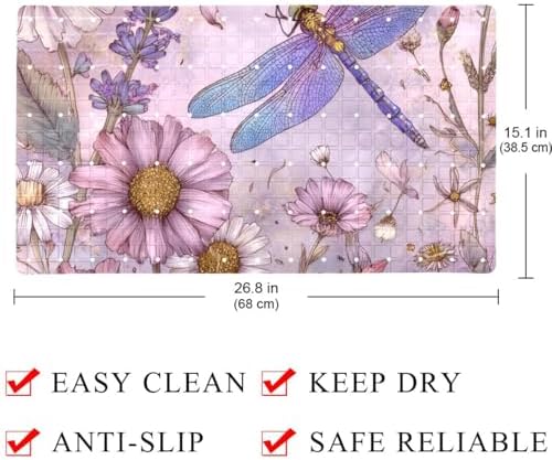 Shower Mat Bathtub Mat, 26.8x15.1 inch, Non-Slip Bath Mat - Image 3