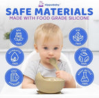 HippoBaby Baby Led Weaning Supplies | 10 Piece Silicone Baby Feeding Set | Baby - Image 6