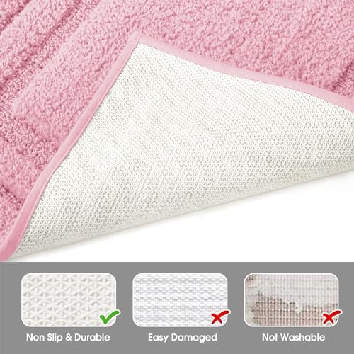HOMEIDEAS Bathroom Rugs Sets 2 Piece, Super Soft and Absorbent Non Slip - Image 4
