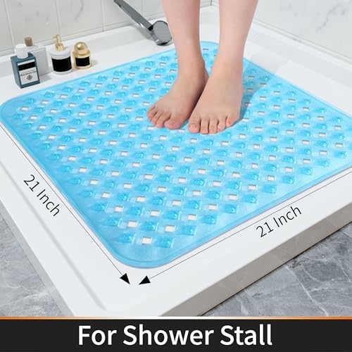Yimobra Square Shower Mat Non Slip, Super Strong Suction Cups, Machine Washable - Image 4