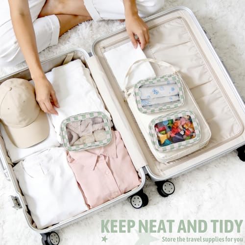 YOPCDJ 3PCS Clear Toiletry Bag, TSA Approved Travel Makeup Pouch - Image 5