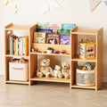SpaceAid 6-in-1 Bookshelf Storage Organizer, Montessori Bookcase by SpaceAid