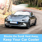 TINGLU Sun Shade for Mazda MX-5 Miata 2017-2019 Accessories Windshield Sun - Image 5