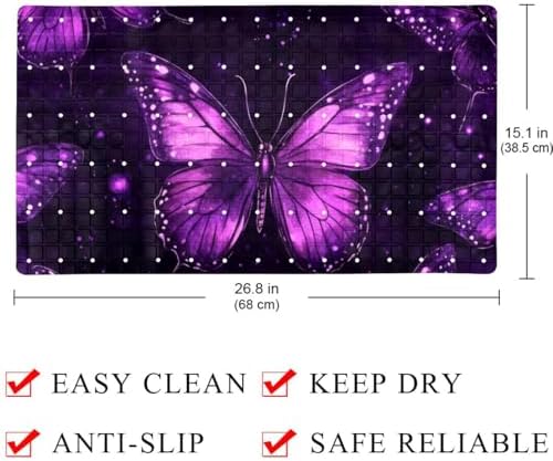 Shower Mat Non Slip 26.8 x 15.1 Inches, Non Slip Bath Mat - Image 4