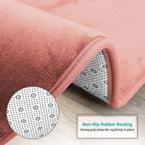 Clara Clark Bathroom Rugs, Velvet Memory Foam Bath Mat, Machine Washable Bath - Image 4