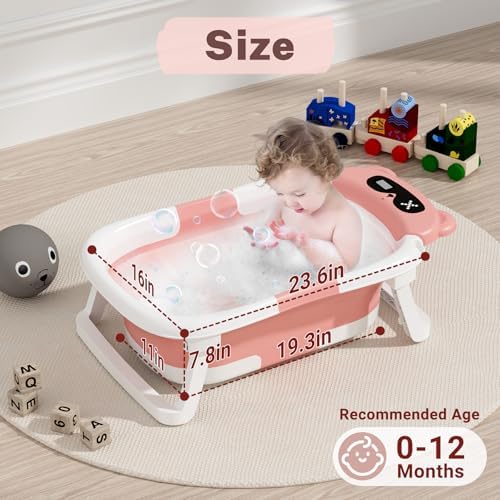 AVIDOR Baby Bathtub, Collapsible Bathtub - Image 3