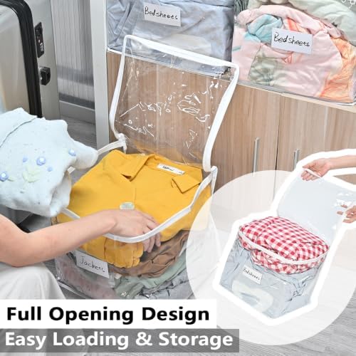 6 Pack Clear Clothes Storage Bags - Image 5