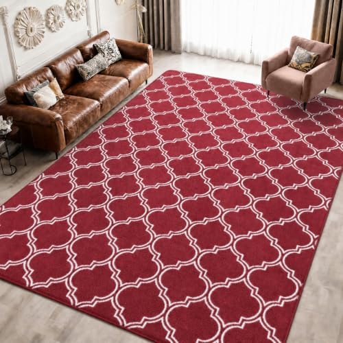 Keeko 7x10 Area Rugs for Living Room, Soft Washable Memory Foam Bedroom Rug by Keeko