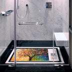 Shower Mat Non Slip 26.8 x 15.1 Inches, Colorful Trees Bathtub Mat Shower Stall - Image 6