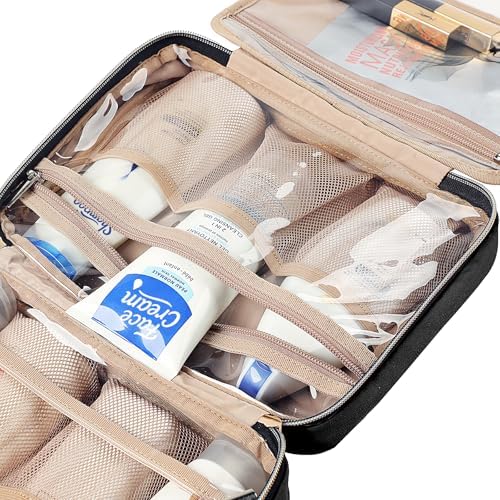NISHEL Travel Toiletry Bag for women, Portable Hanging makeup Organizer - Image 6