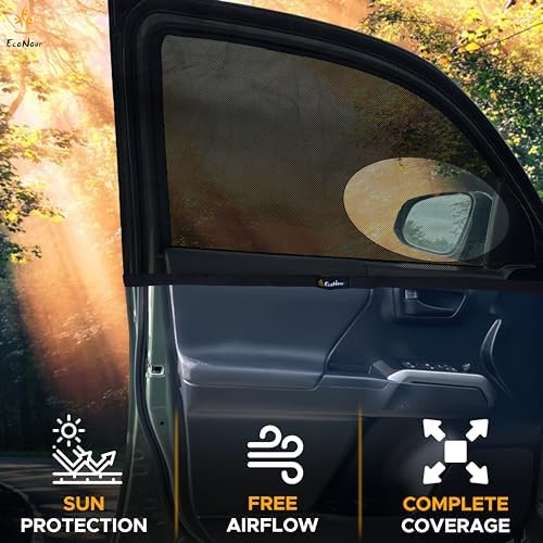 EcoNour Car Front Side Window Sun Shades Compatible - Image 3
