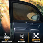 EcoNour Car Front Side Window Sun Shades Compatible - Image 3