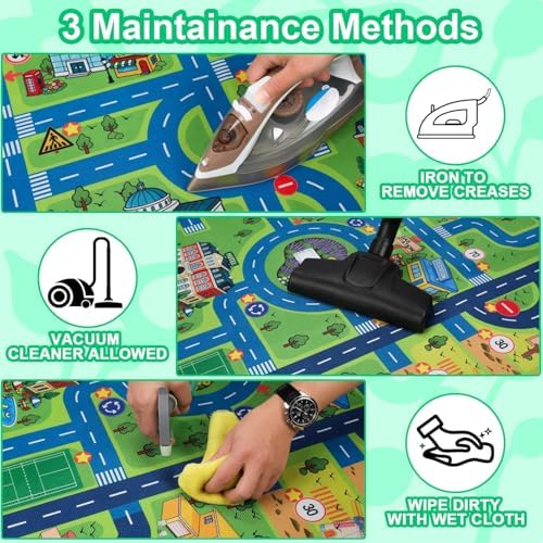 Esup 4'x6' Non-Slip Kids Rugs Safety Carpet Educational Playground Mat - Image 4