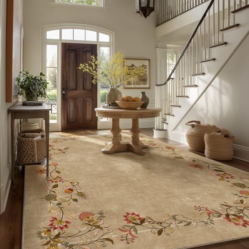 Washable Area Rugs for Living Room: 6x9 Bedroom Rug Non Slip Large Carpet - Image 2