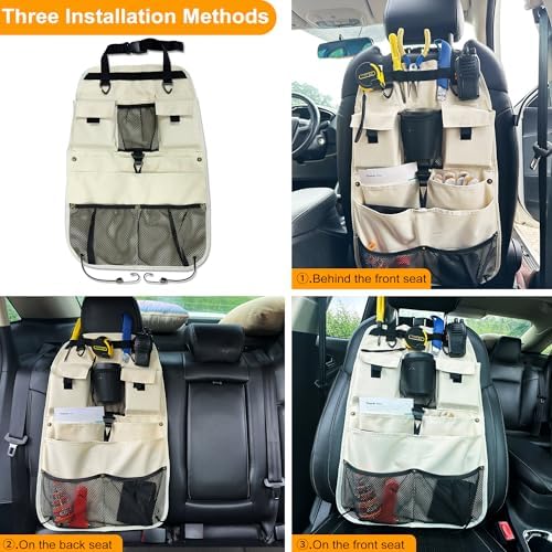 Car Seat Back Organizer with Multiple Storage Pockets, Universal Fit - Image 6