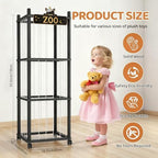 Stuffed Animal Storage Zoo Tower, 56In Wooden Large Stuffed Animal Holder - Image 7