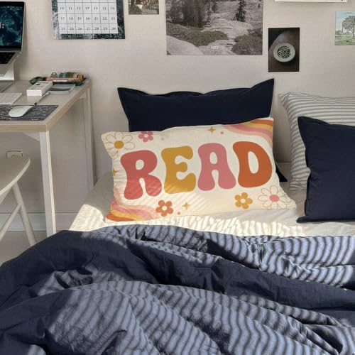 Retro Pastel Classroom Decor 12x20 Read Pillow Cover - Image 5