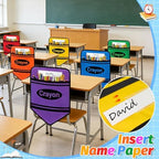 12 Pack Crayon Chair Pockets for Classrooms 17x18 Inch Seat Sacks - Image 5