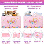 Large Toy Box, Sturdy Kids Storage Organizer - Image 6