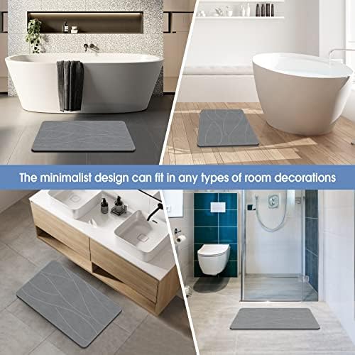 VEELOIM Stone Bath Mat, Diatomaceous Earth Shower Mat - Image 5