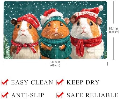 Shower Mat Bathtub Mat, 26.8x15.1 inch, Non-Slip Bath Mat - Image 4
