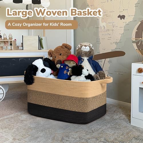 Goodpick Large Woven Blanket Basket - Image 2