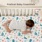 david's kids 3 Pack Mini Crib Sheets, Soft Breathable Premium Pack N Play Sheets - Image 6