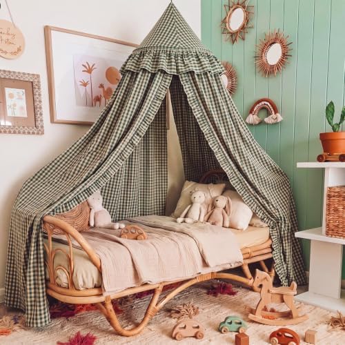 SmoothNovelty Gingham Plaid Bed Canopy - Image 4