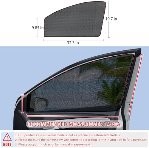 ZATOOTO Car Window Sahde for Driver Side Window, Front Window Sun Shade - Image 4