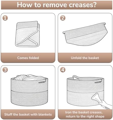 Goodpick 65L Large Cotton Rope Kids Toy Storage Basket - Image 7