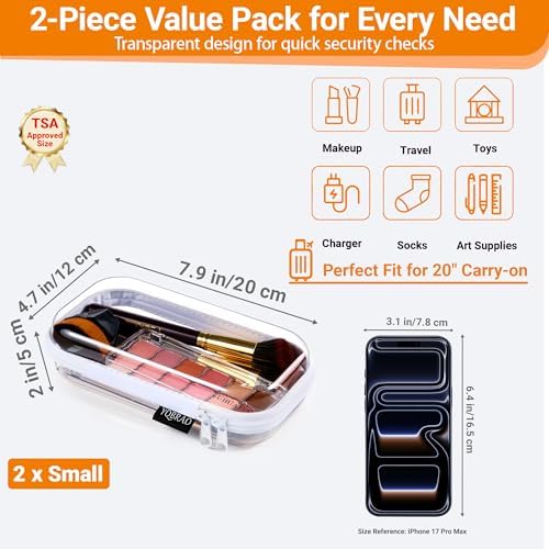 YQBRAO Clear Hard Shell Organizer Set - Image 4
