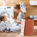 XUANGUO Cotton Rope Laundry Basket Hamper - Image 4