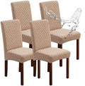 Genina Waterproof Dining Chair Covers Set of 4 Parsons Chair Slipcovers by Genina