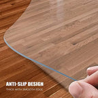 Kuyal Clear Chair mat for Hardwood Floor, 30 x 48 inches - Image 5