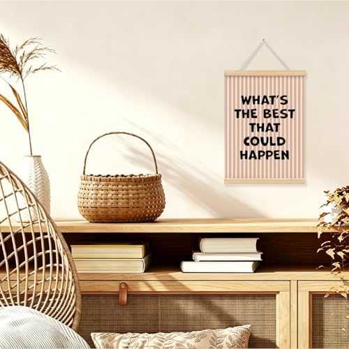 Inspirational What's the Best That Could Happen Framed Poster Wall Decor - Image 3